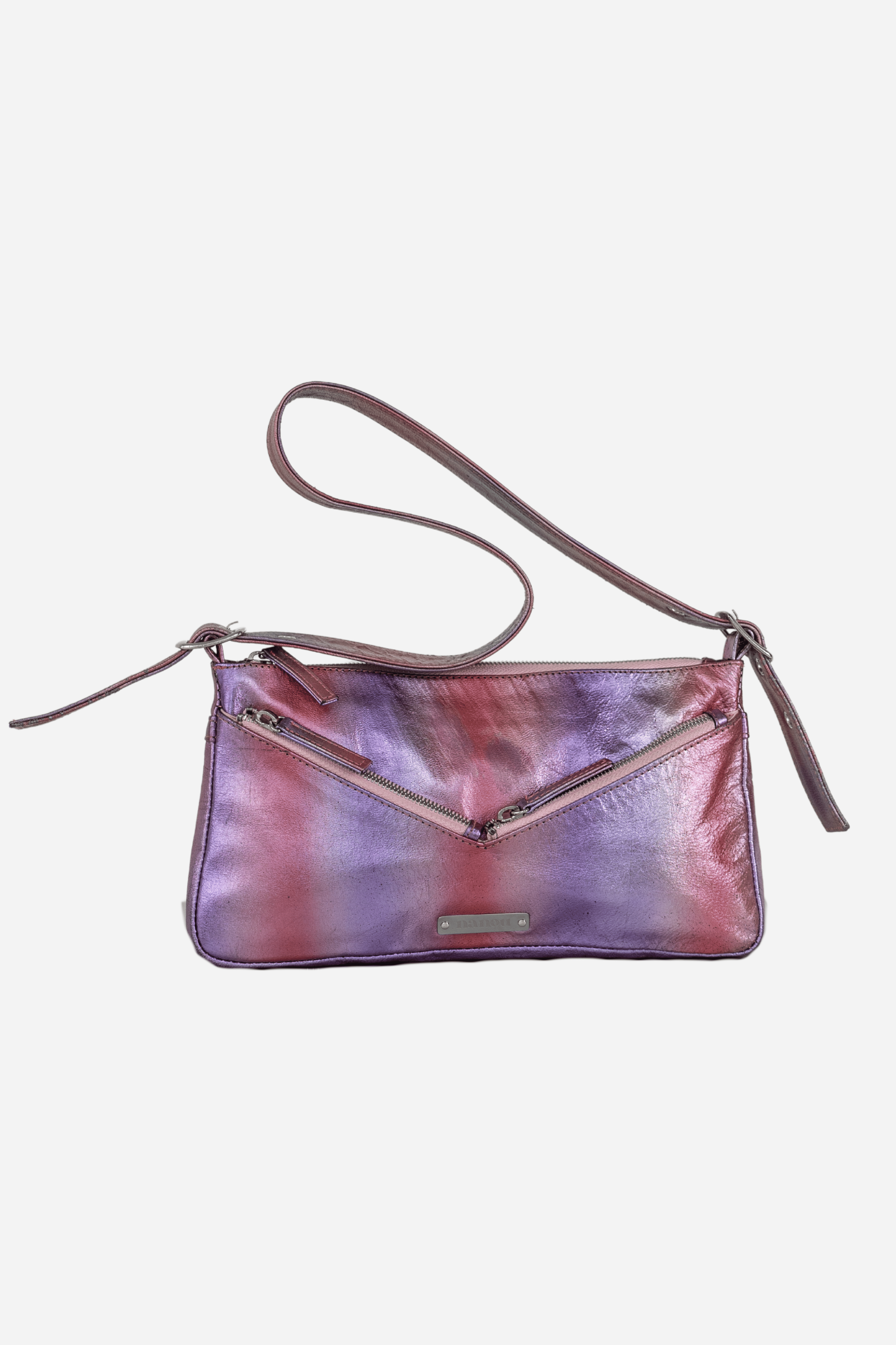 Le sac rectangle - Rose metallique