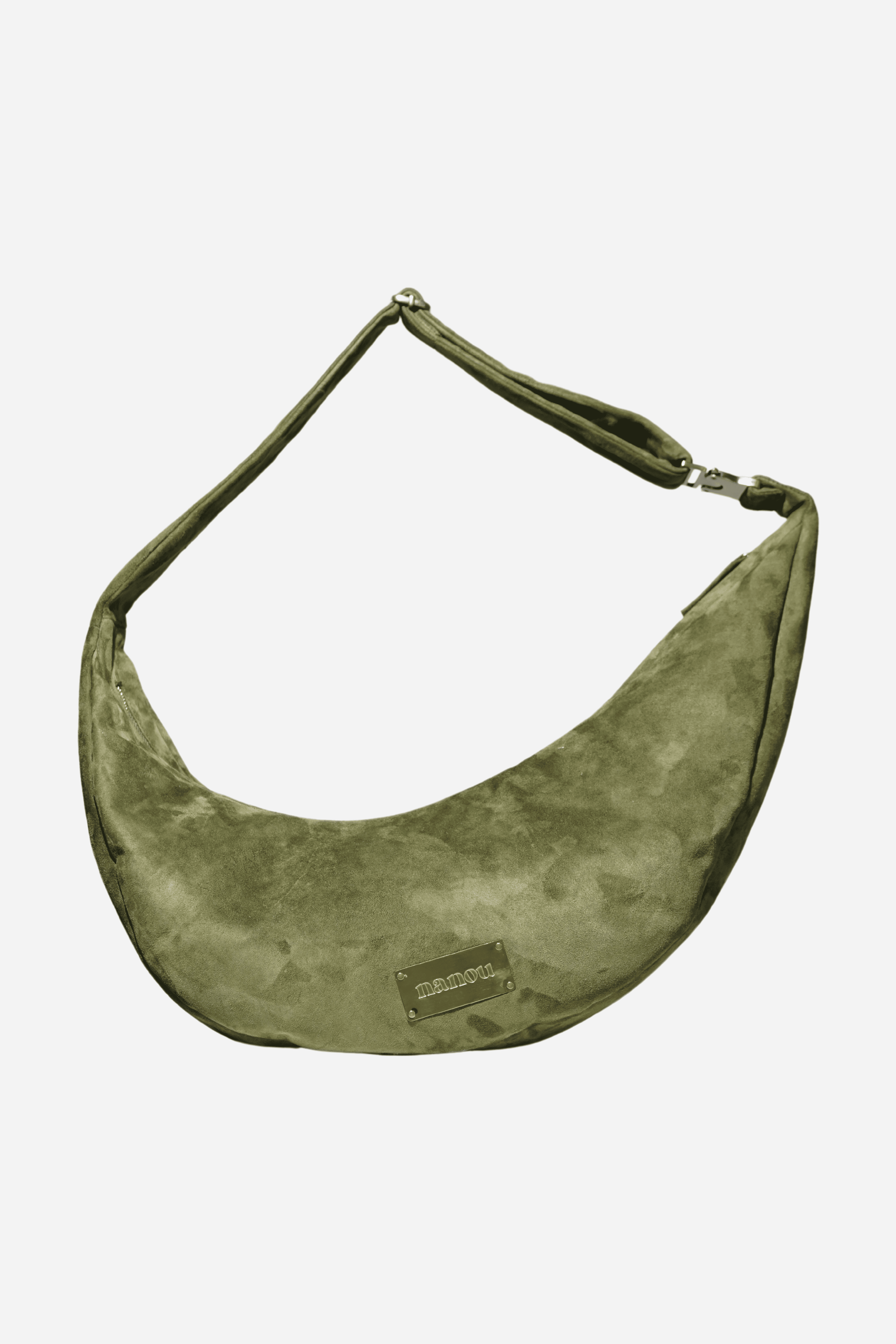 Gabriel sac banane suède - olive