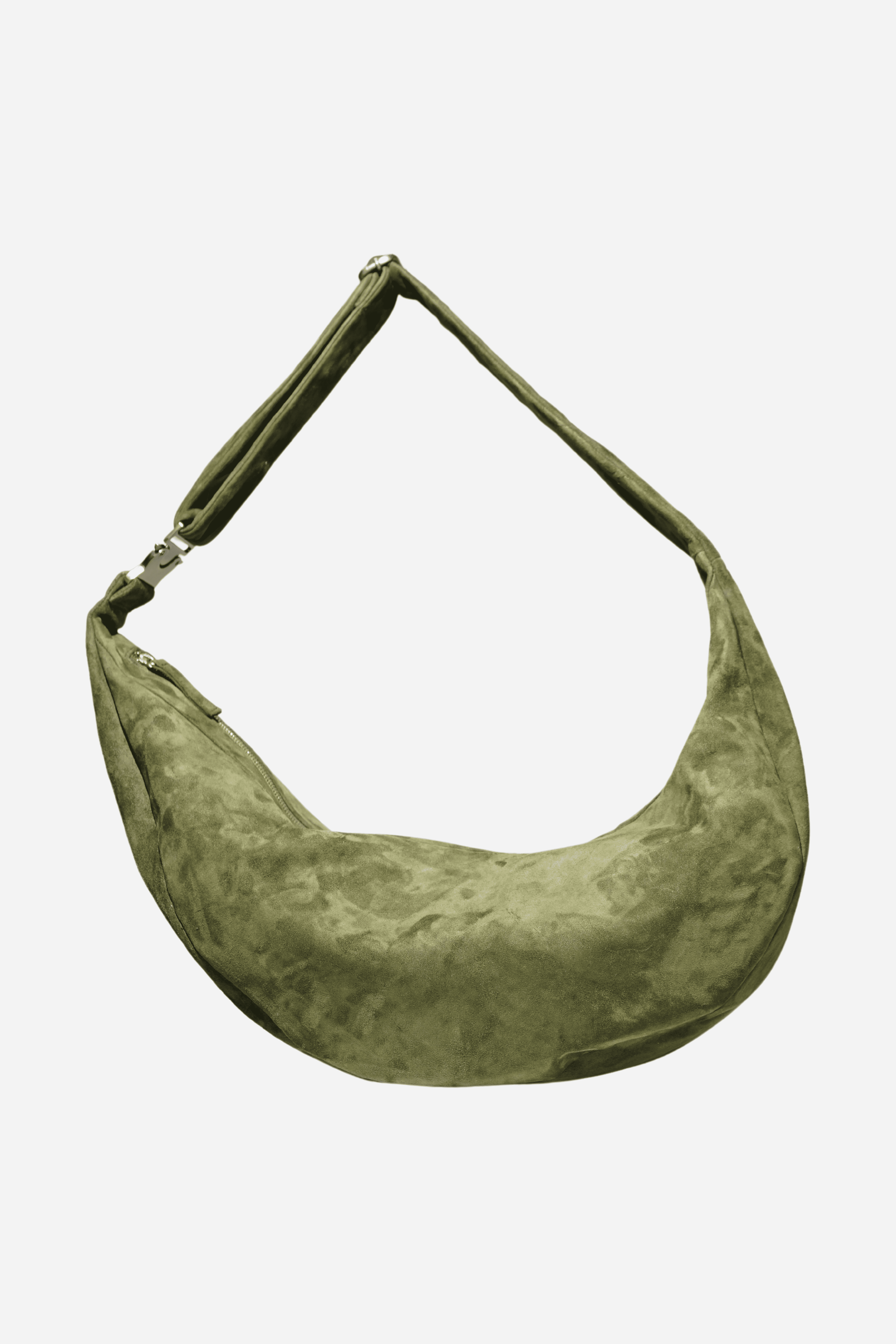 Gabriel sac banane suède - olive