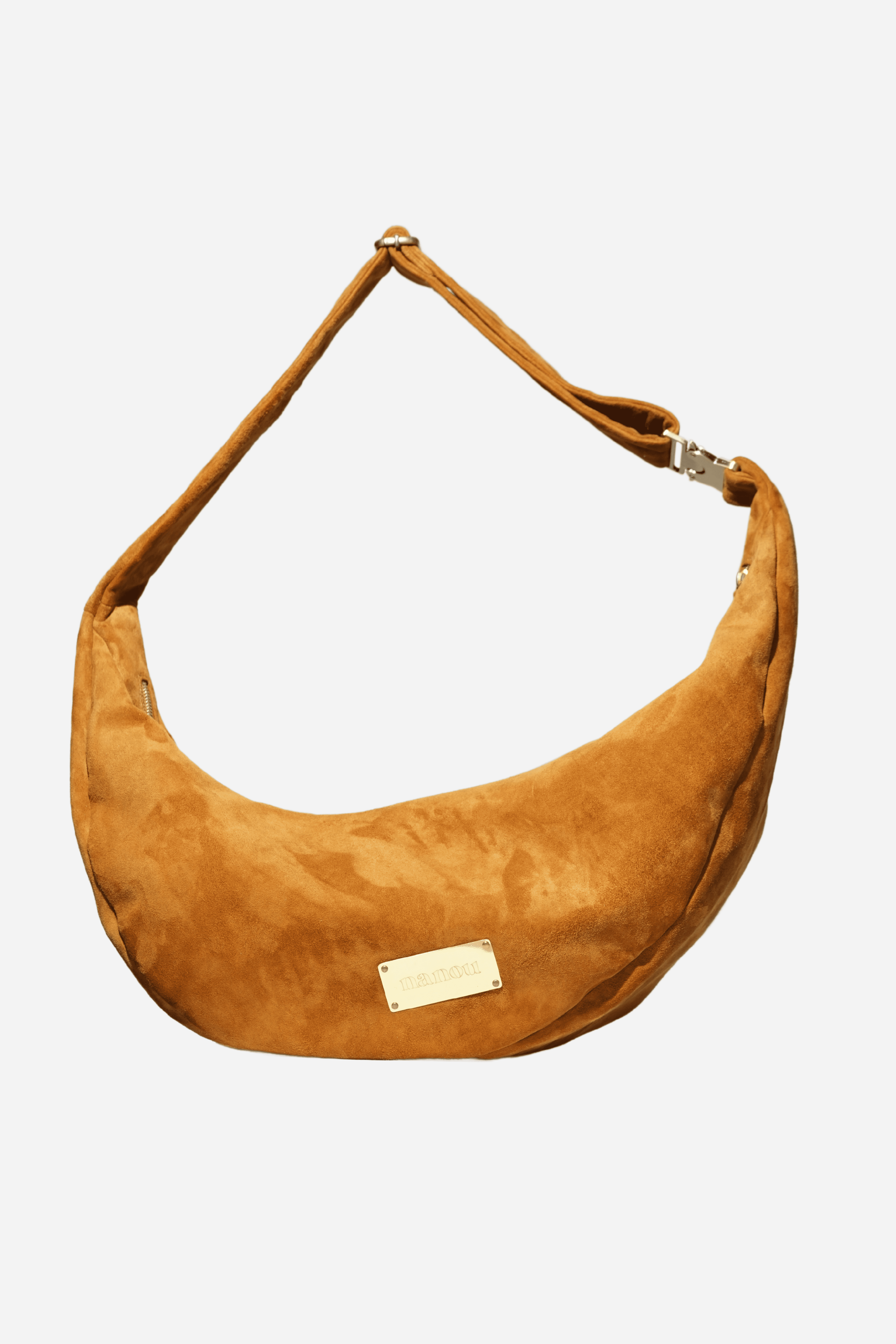 Gabriel sac banane suède- camel
