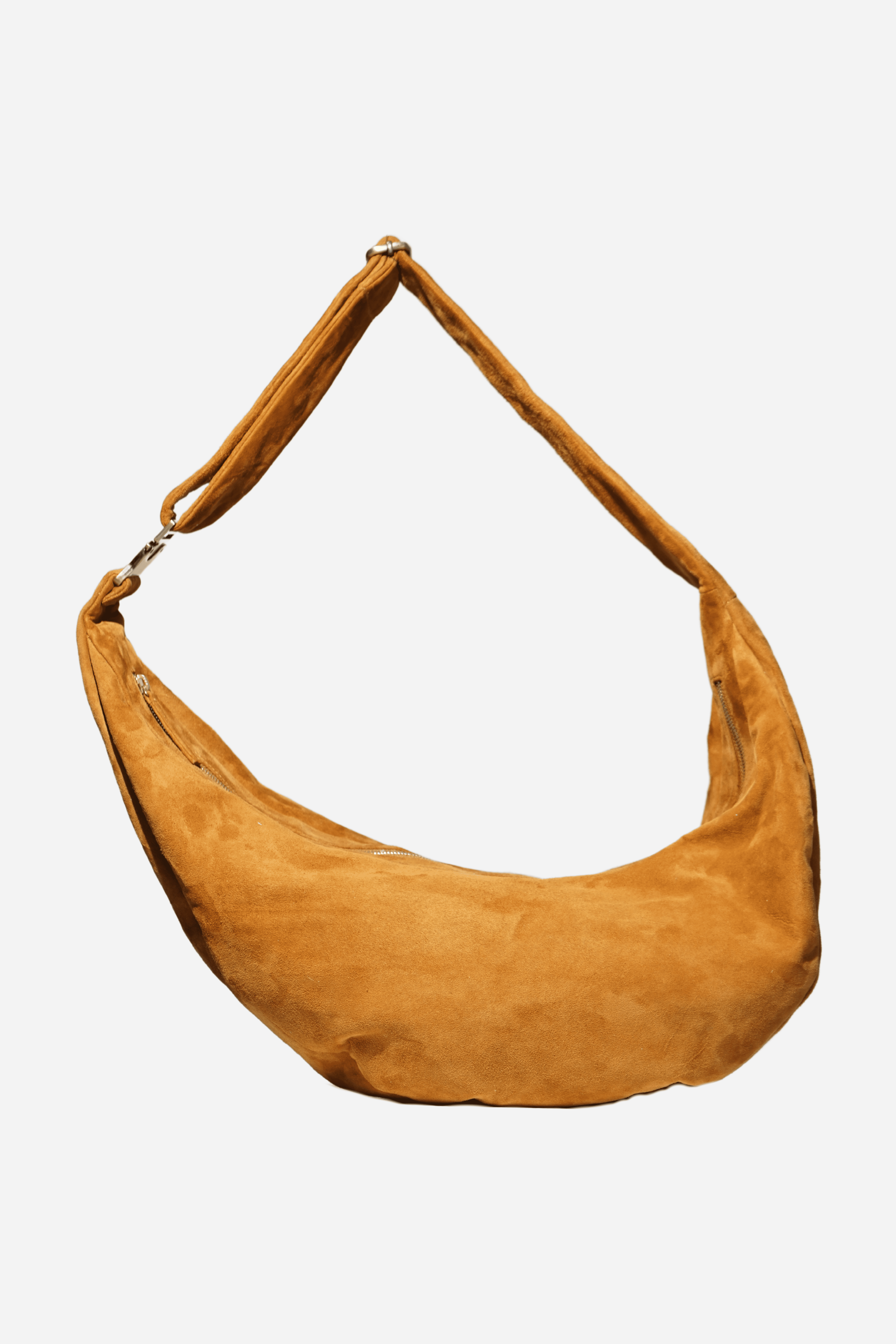 Gabriel sac banane suède- camel