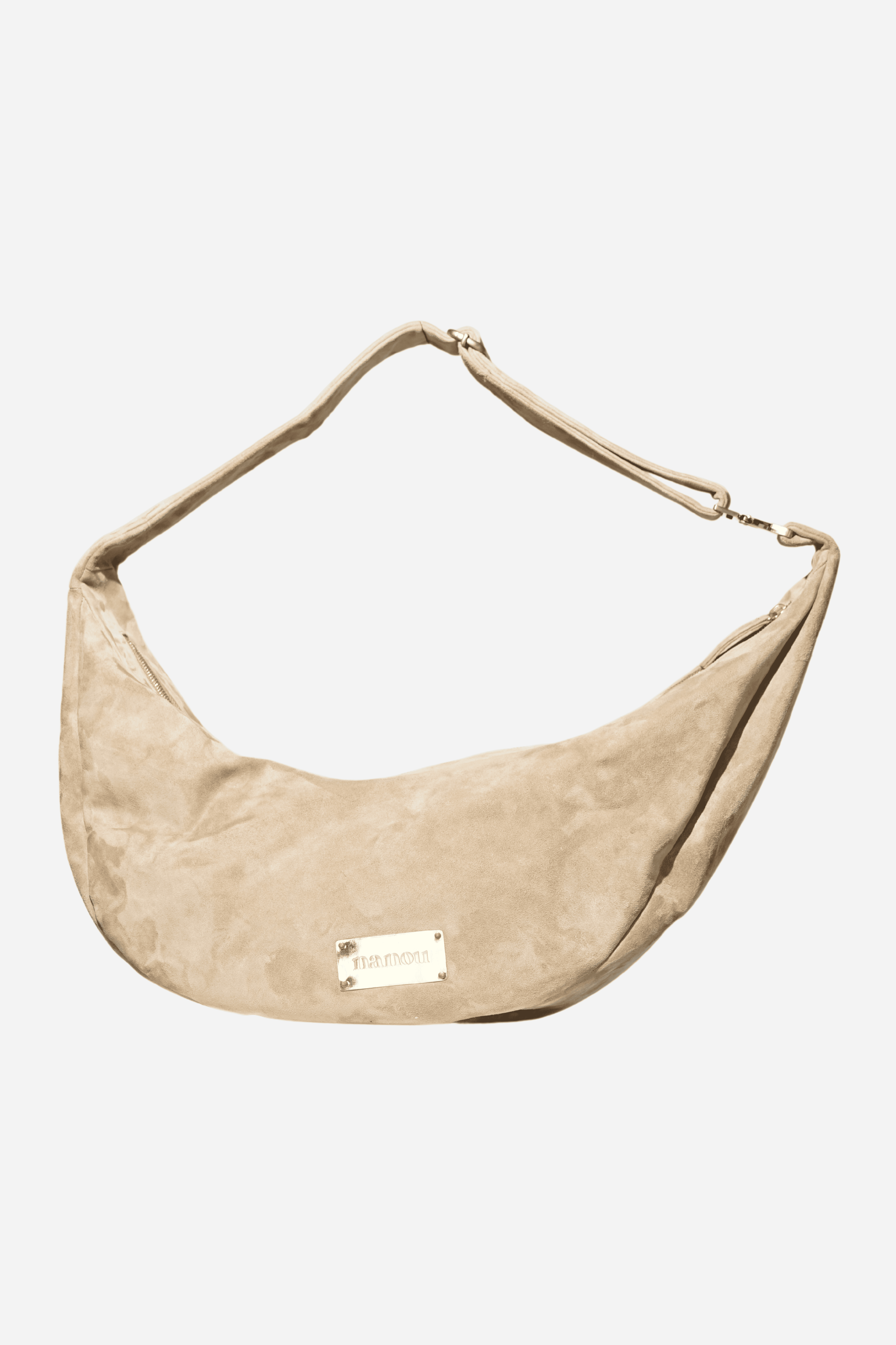 Gabriel sac banane suède - taupe