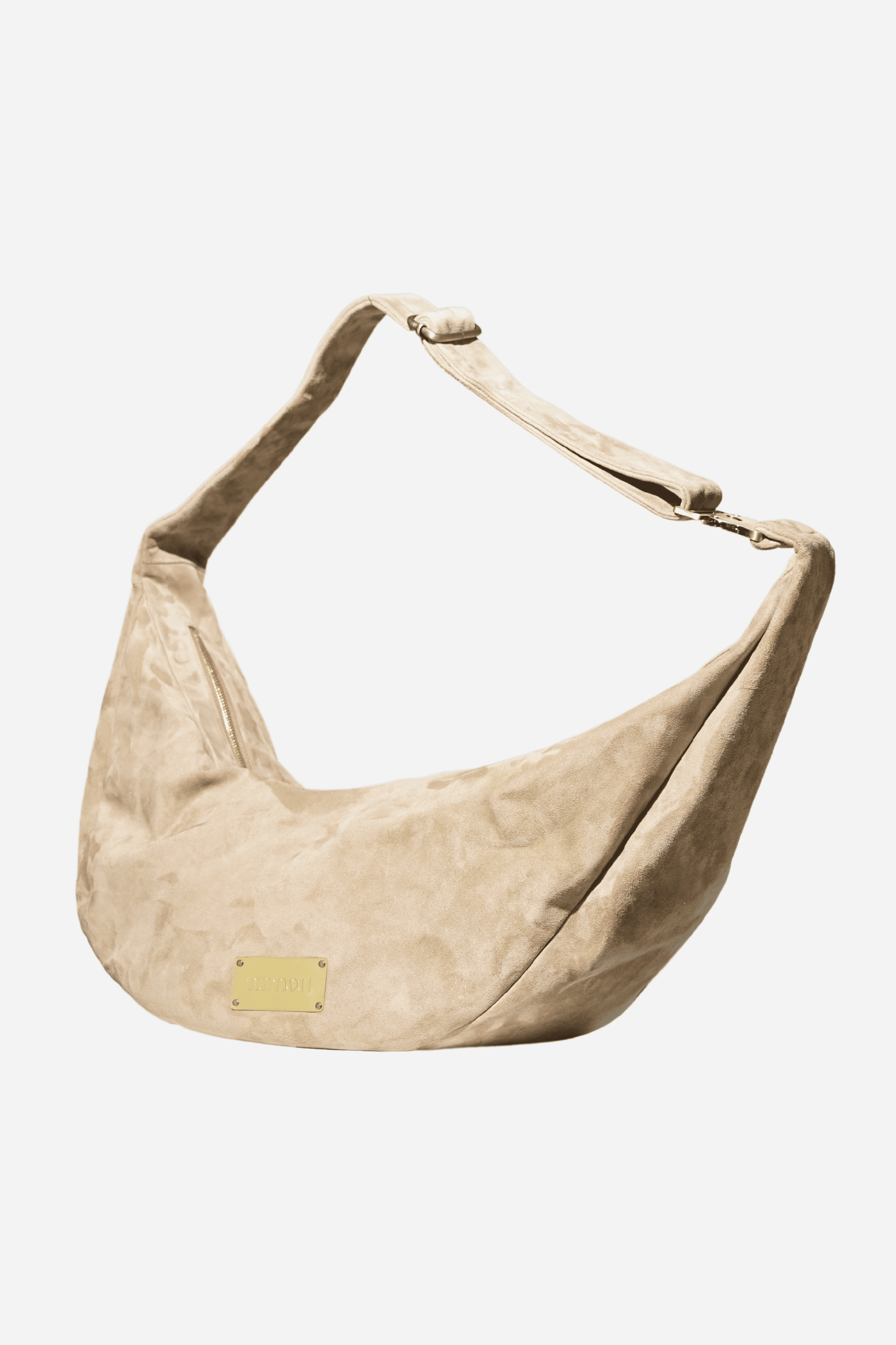 Gabriel sac banane suède - taupe