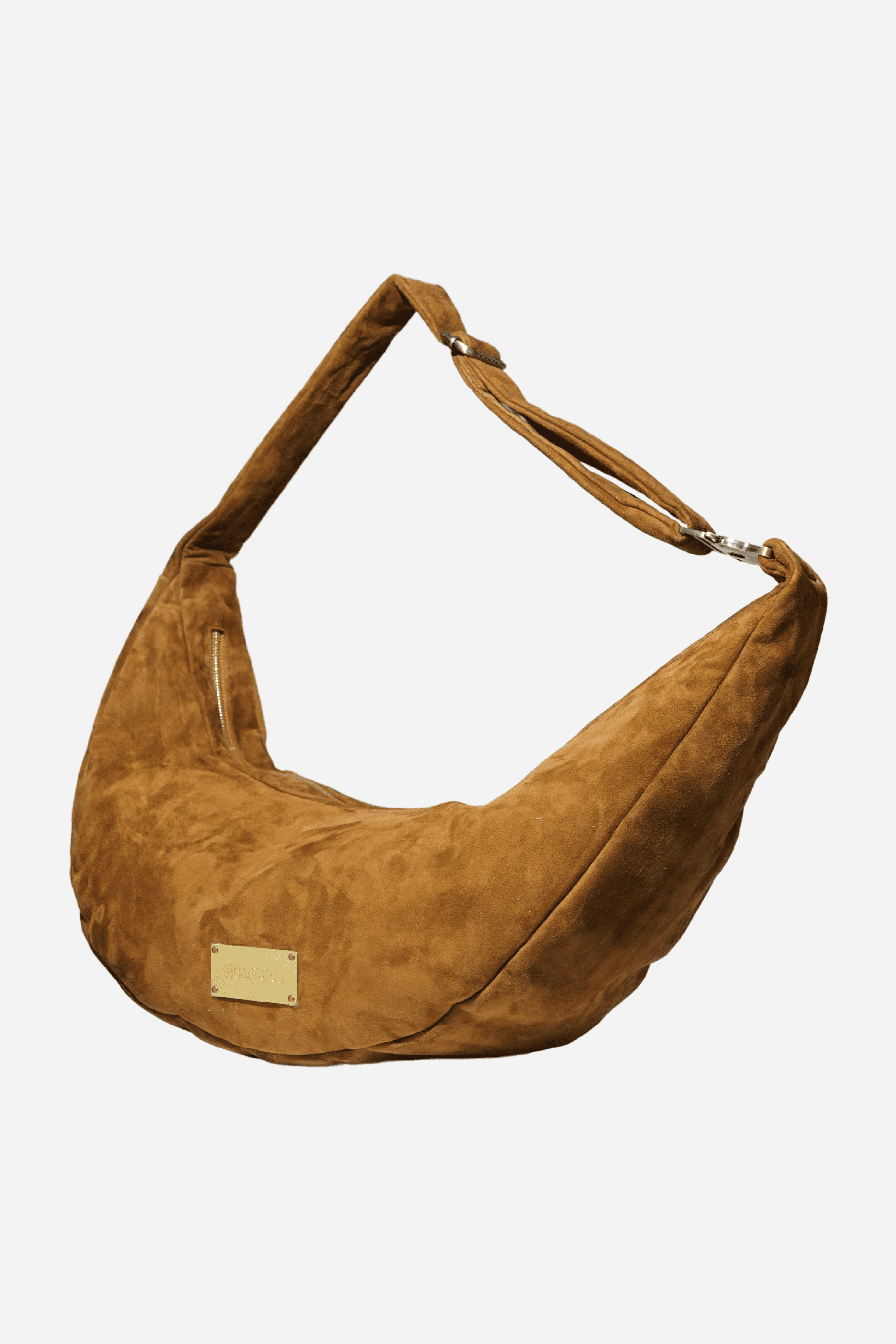 Gabriel sac banane suède- chocolat