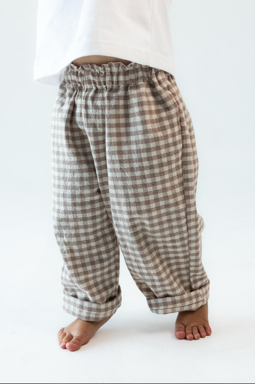 Pantalon Vichy - Beige