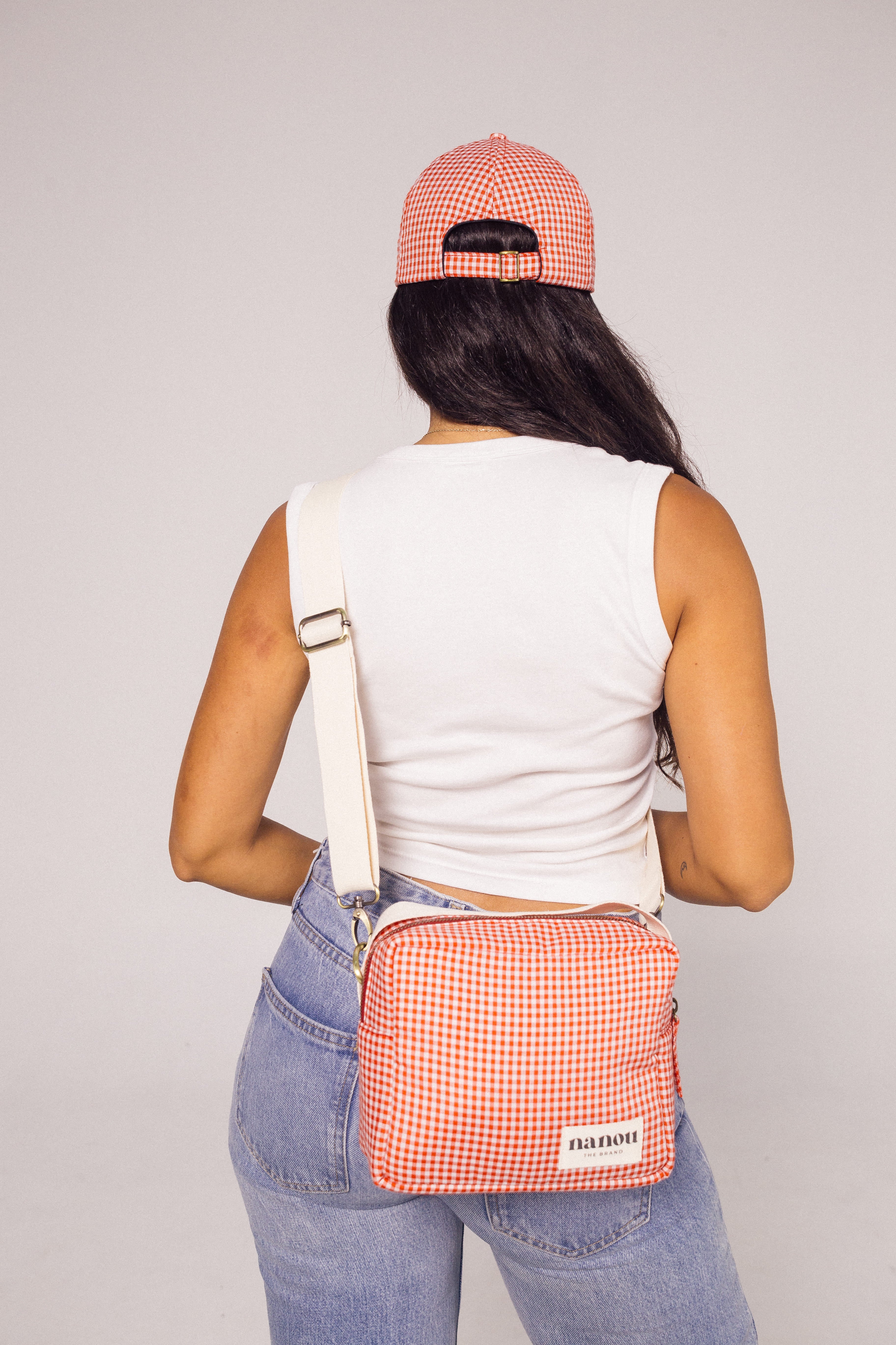 Corto camera case Vichy- Red