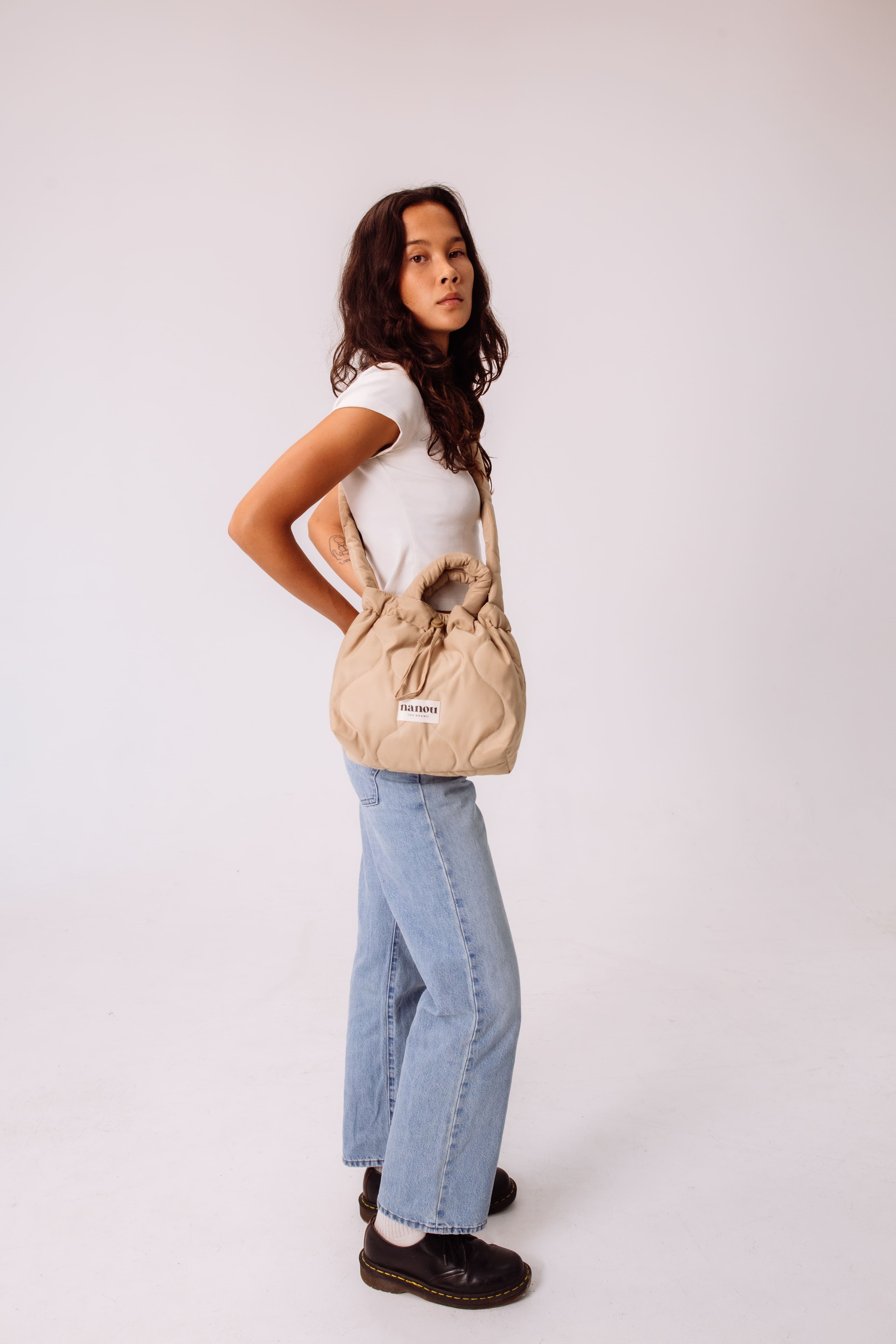 Romy Bucket Bag - Beige
