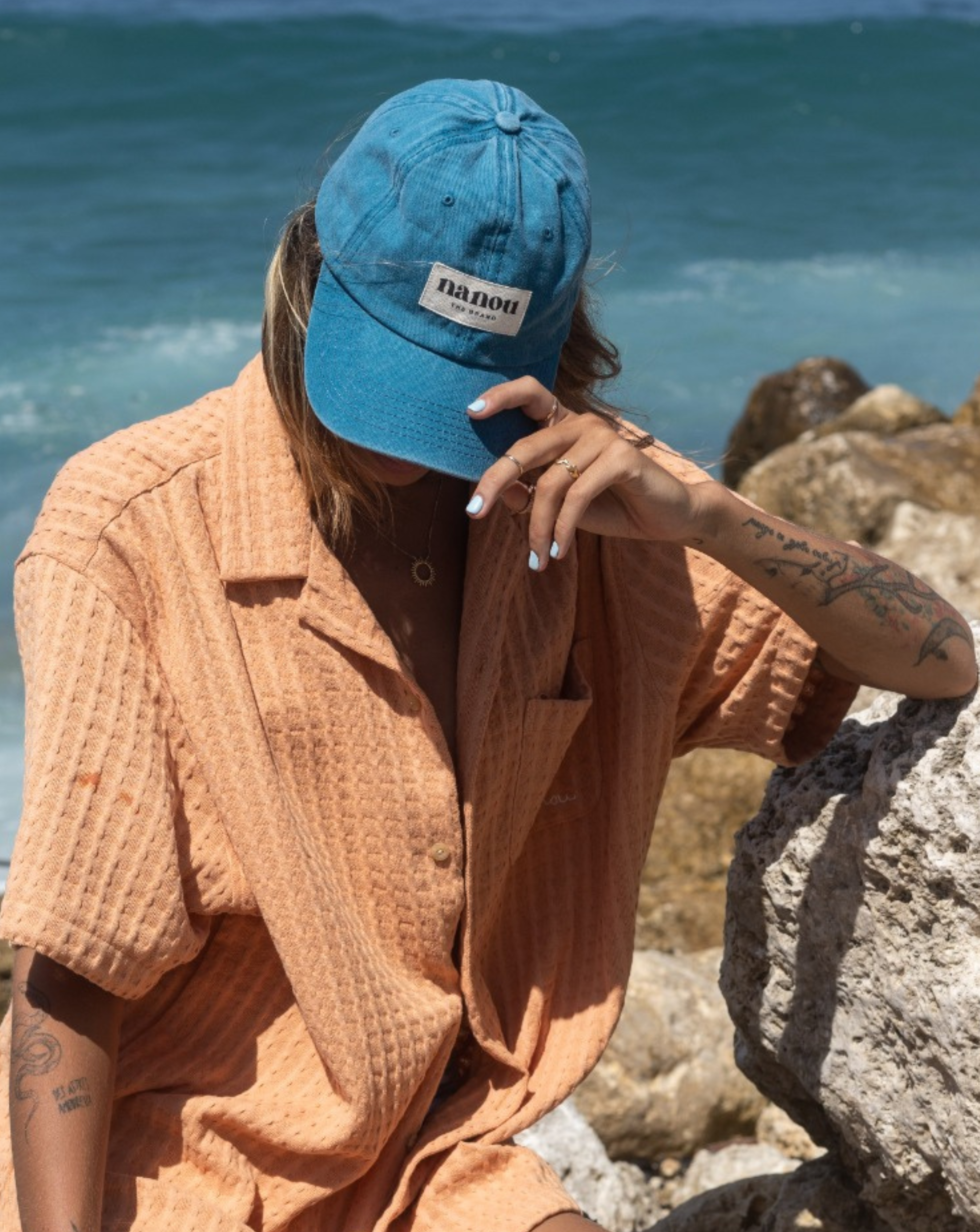 Casquette Nanou bleu ciel