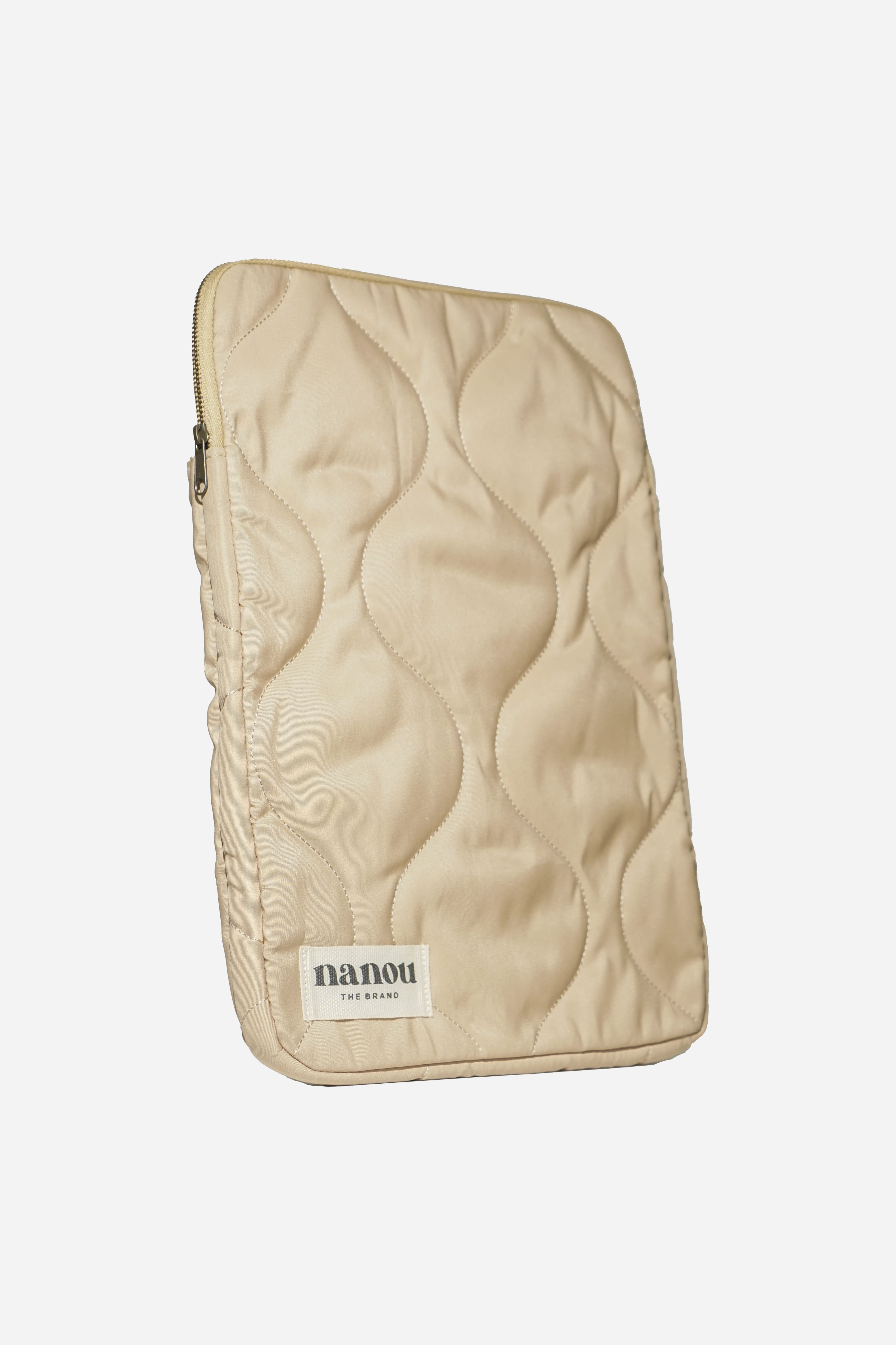 Pochette d'ordinateur - beige