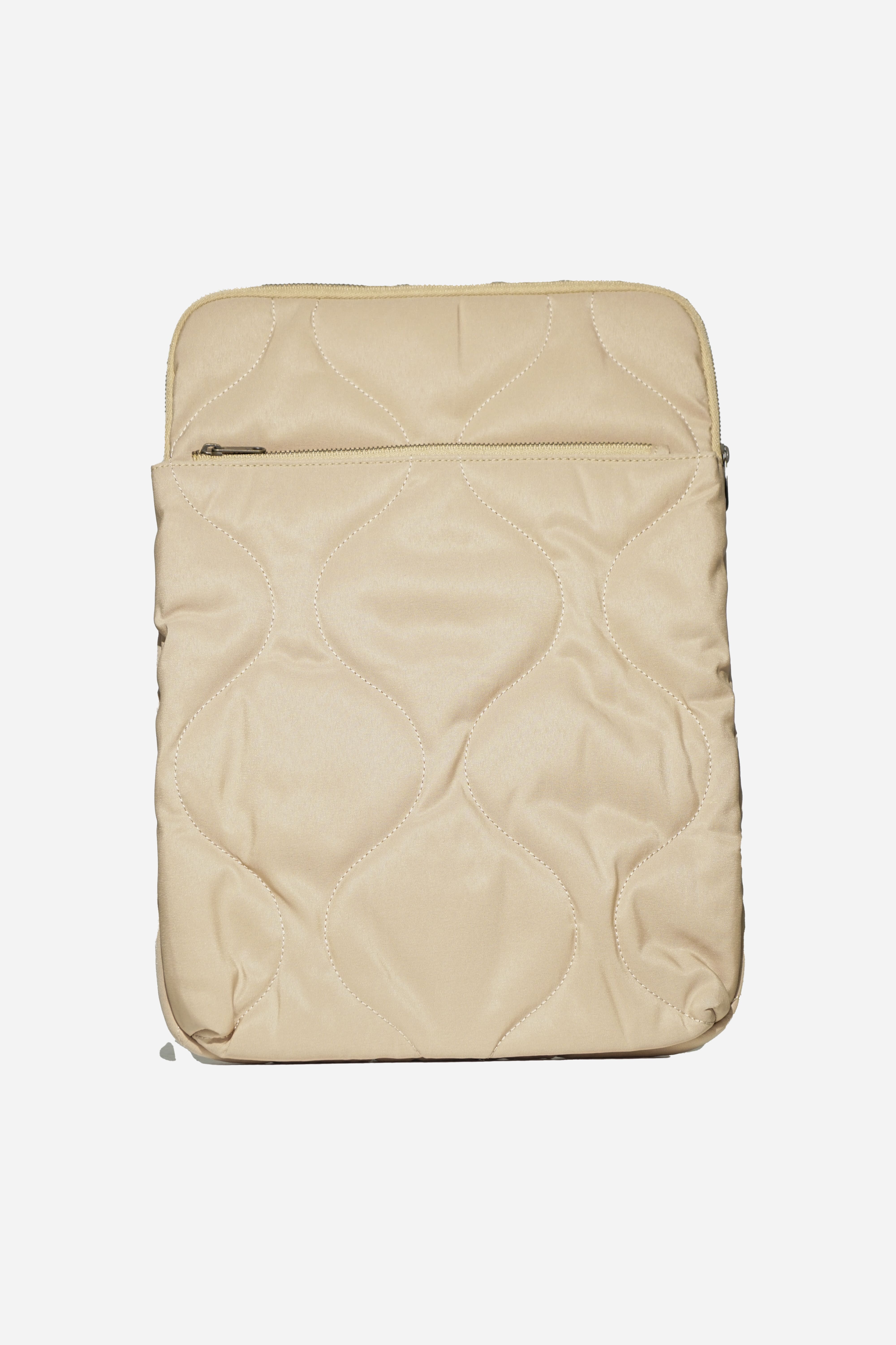 Pochette d'ordinateur - beige