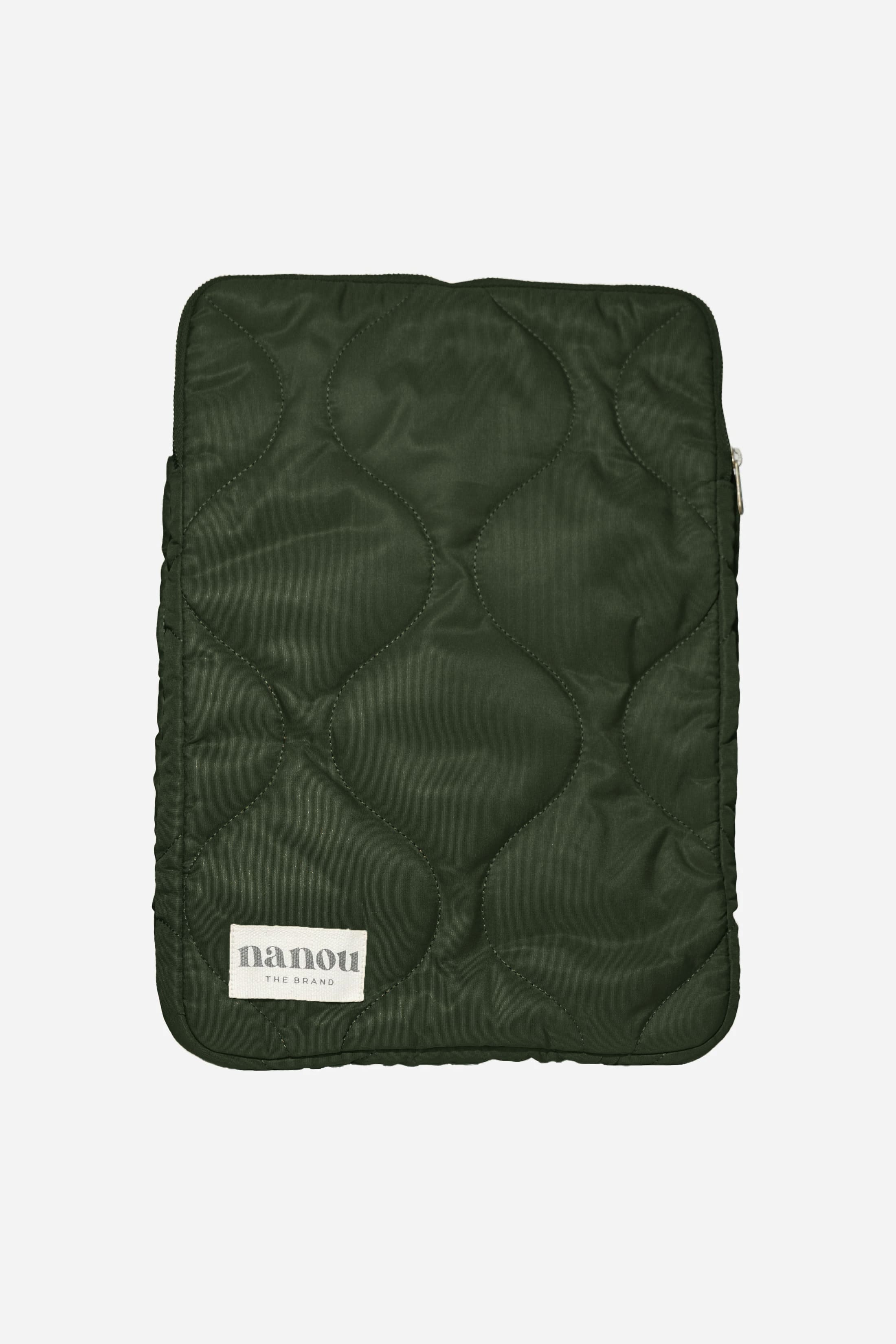 Pochette d'ordinateur- olive