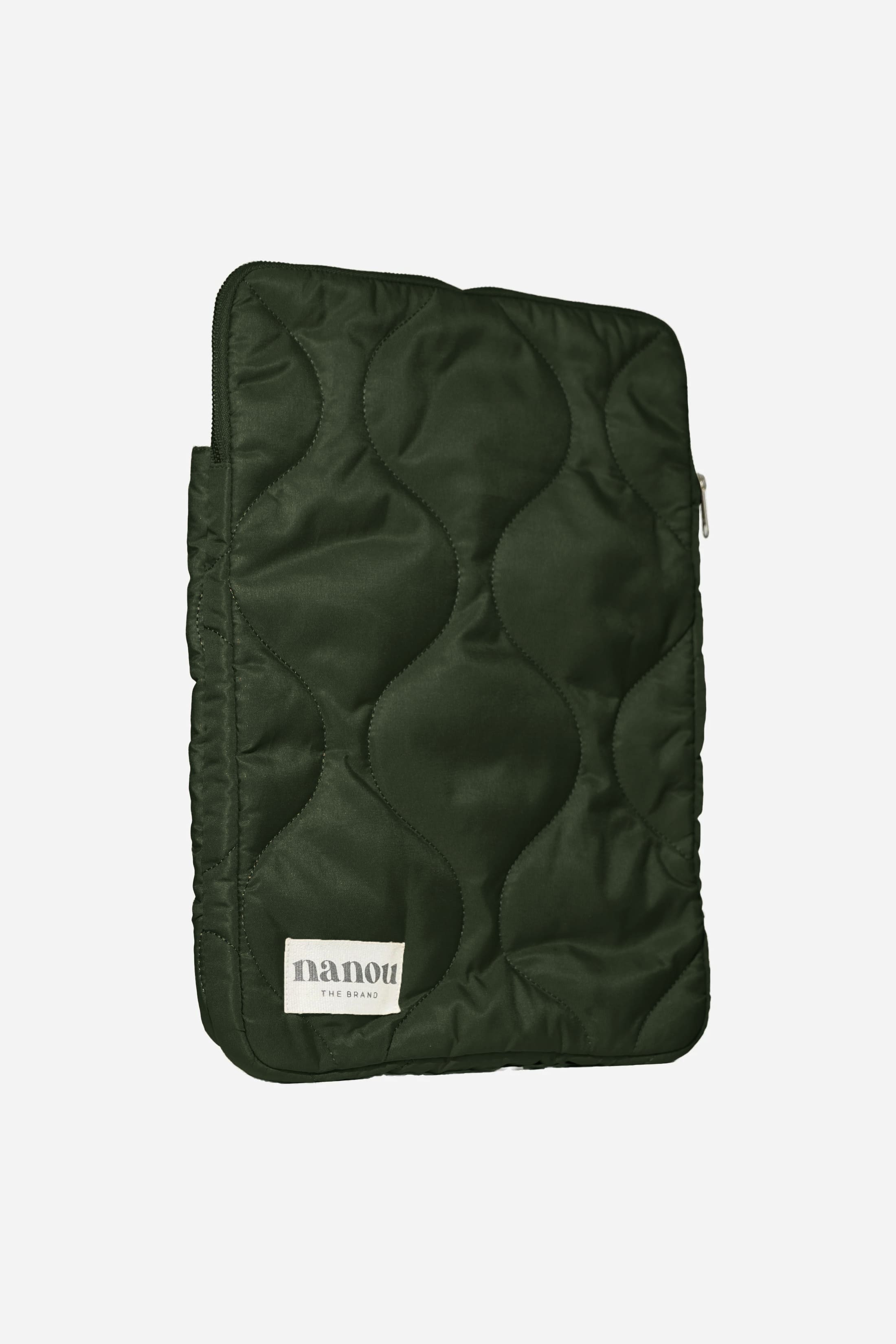 Pochette d'ordinateur- olive