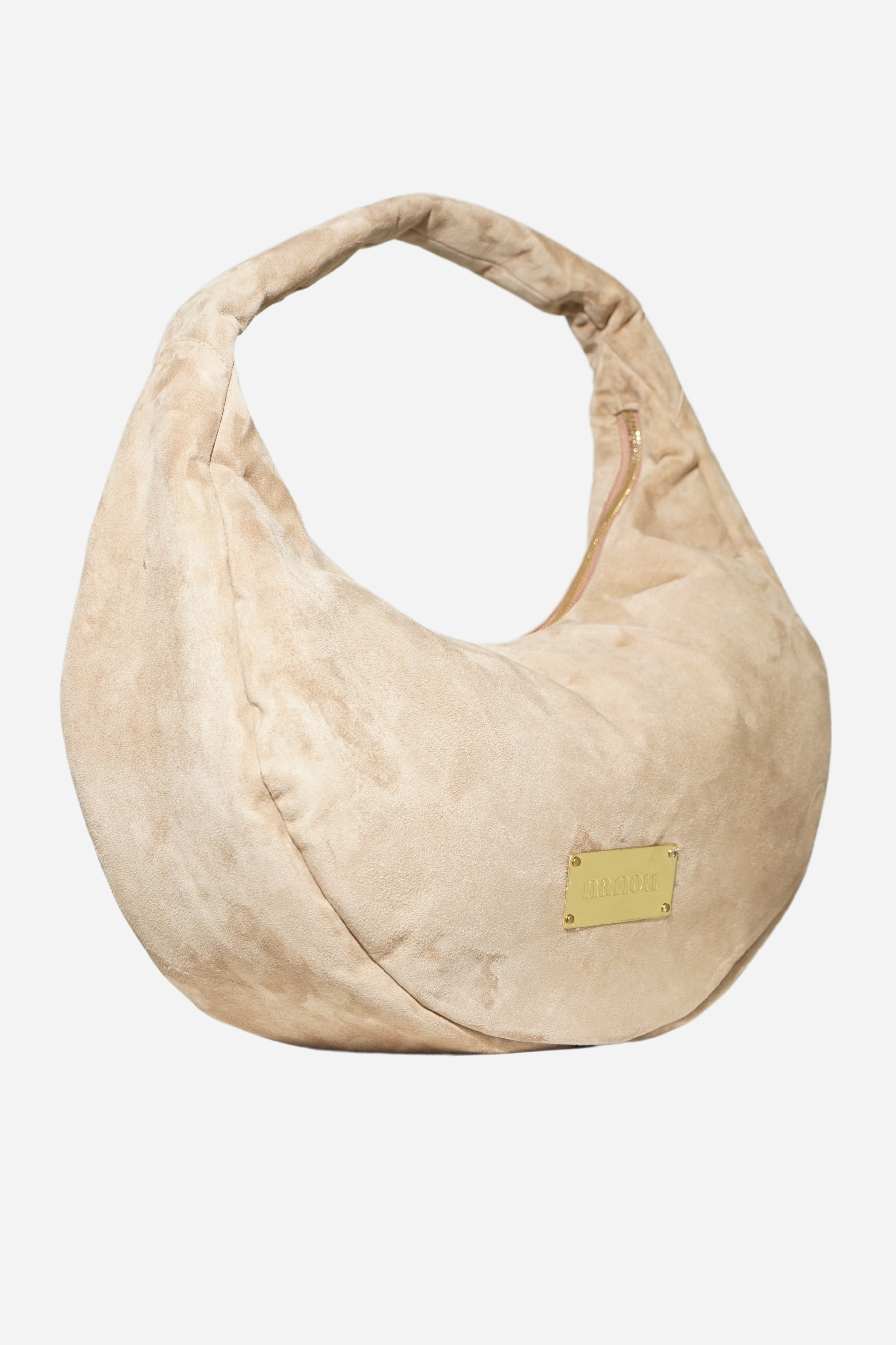 The Circle bag Medium Suede- Taupe