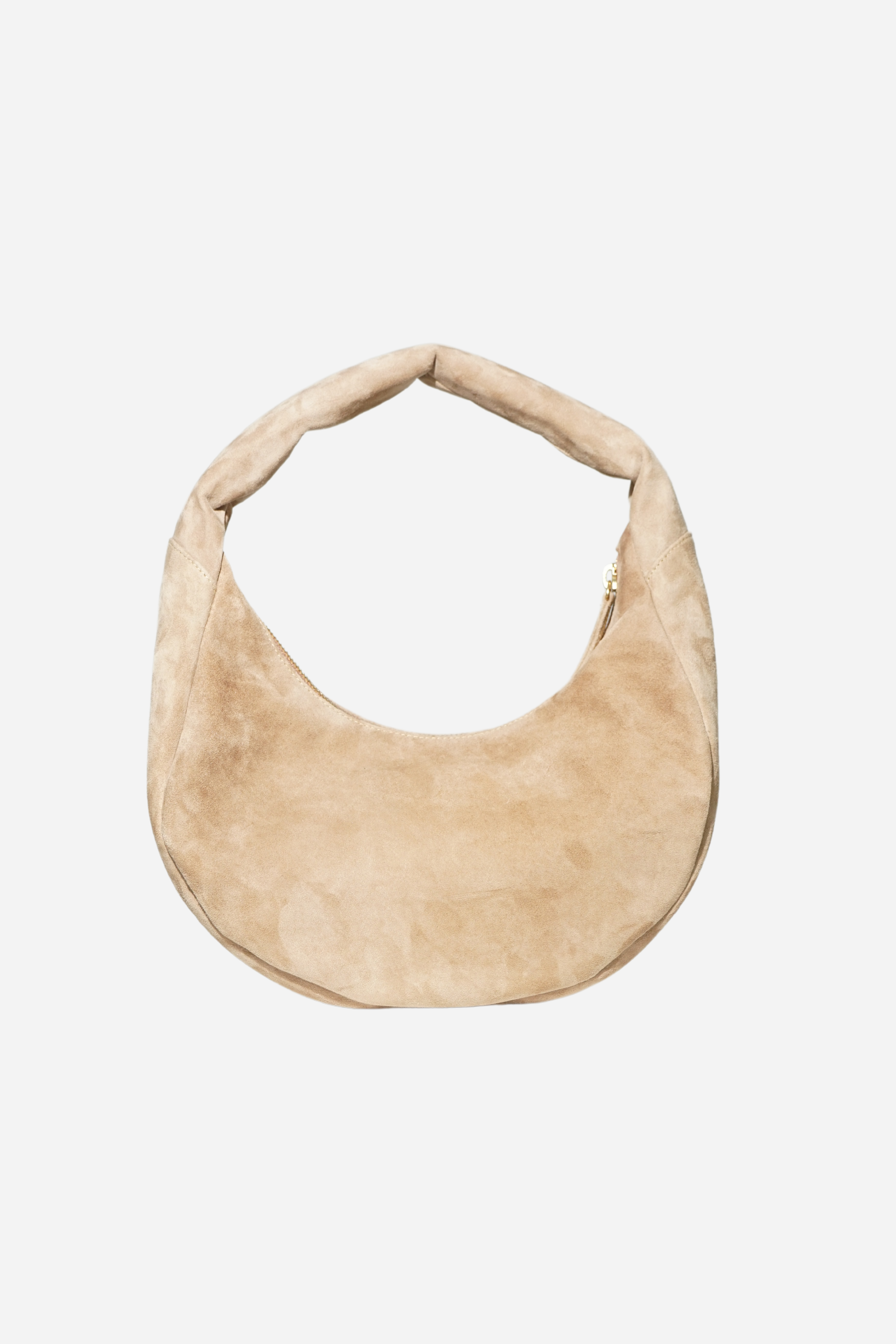 The Circle bag Small Suede- Taupe