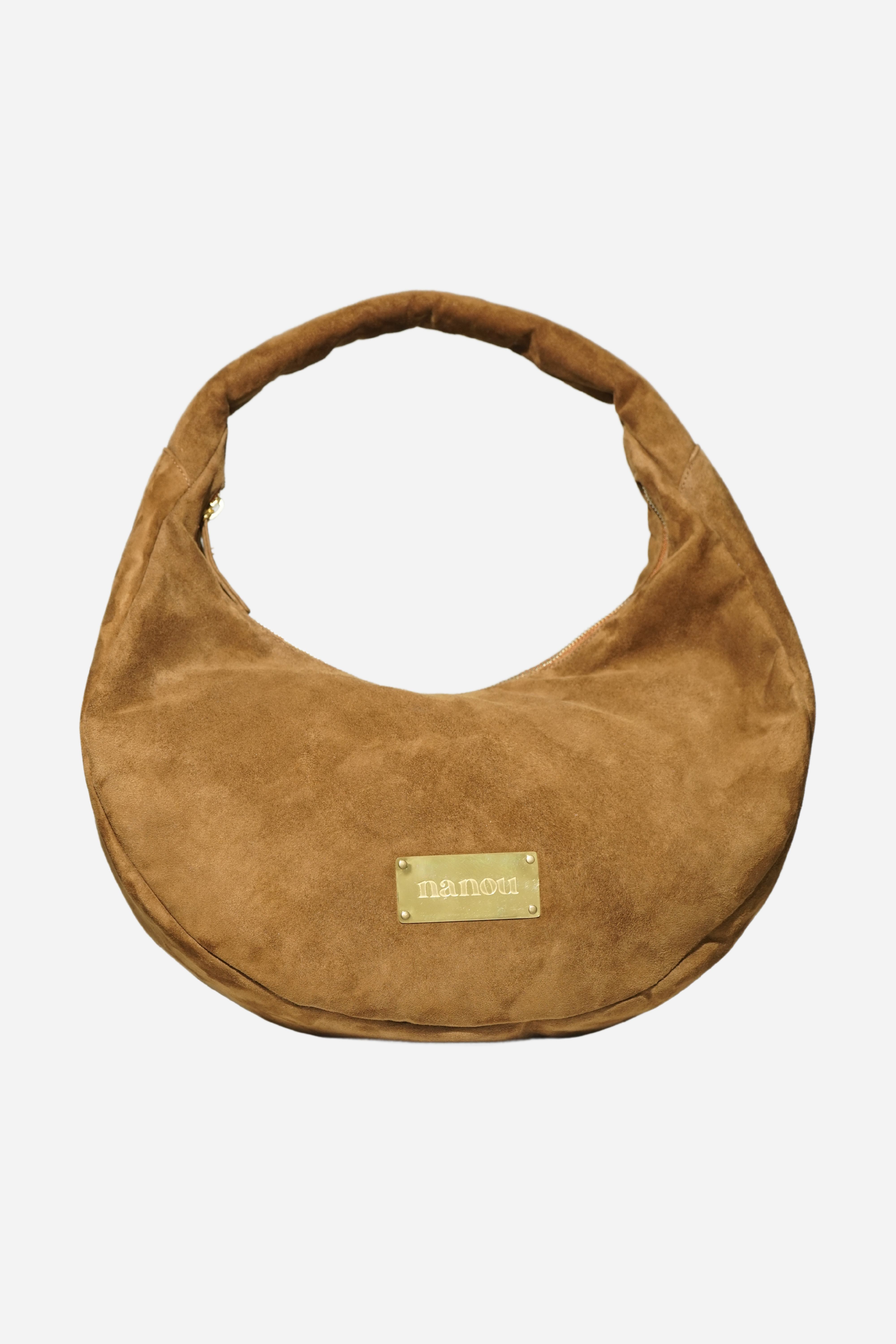 The Circle bag Medium Suede- Chocolate