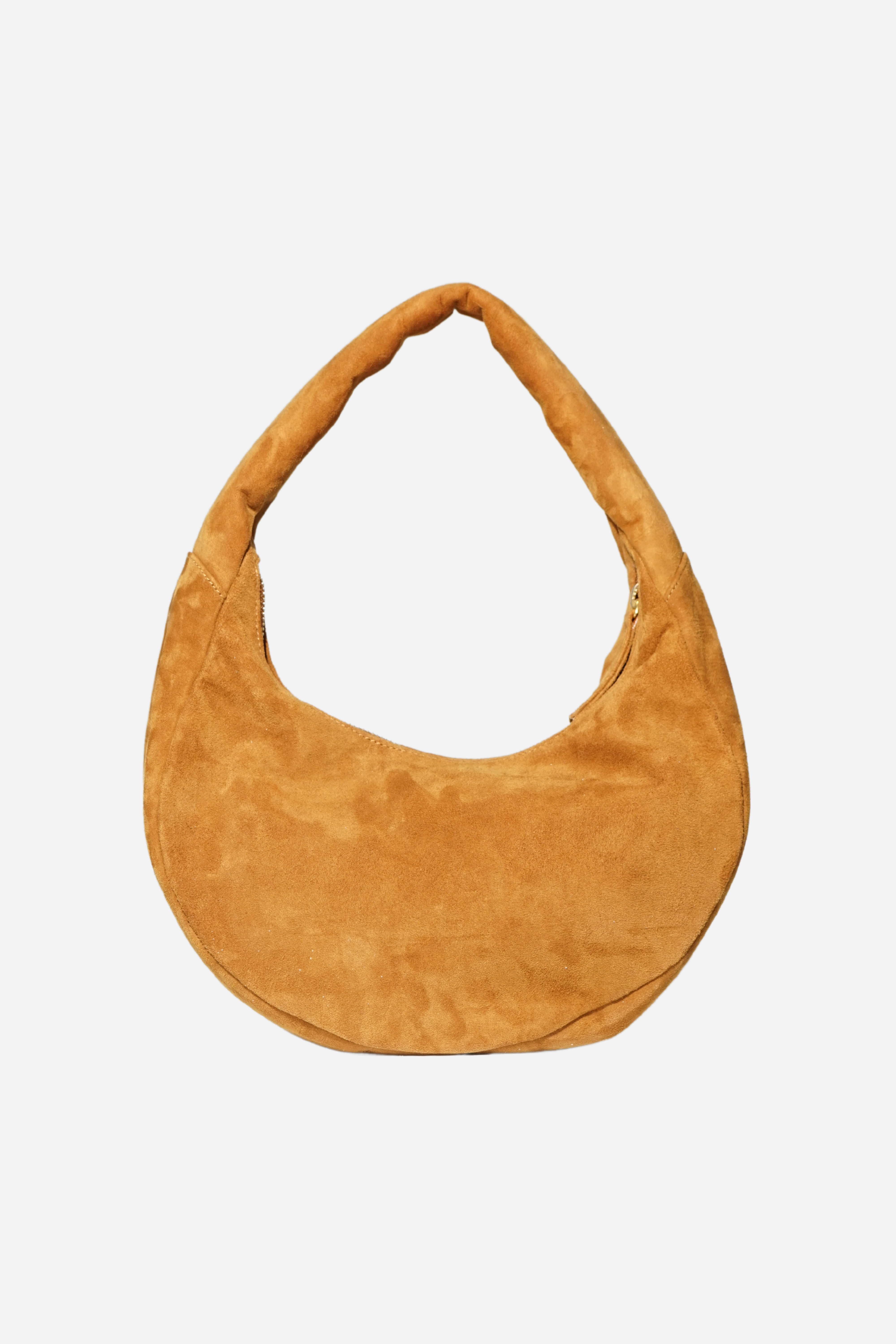 The Circle bag Small Suede- Camel