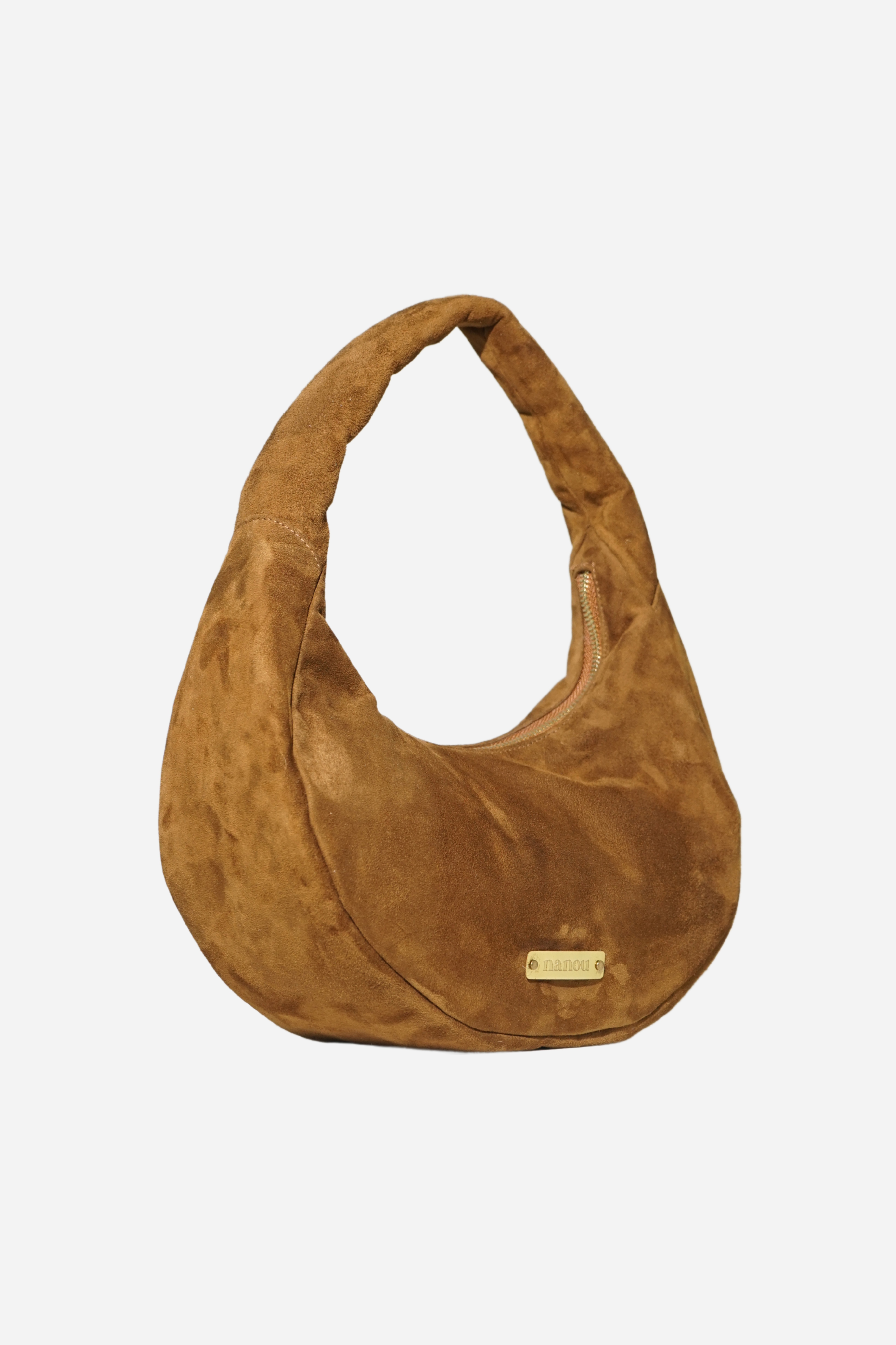 The Circle bag Small Suede- Chocolate