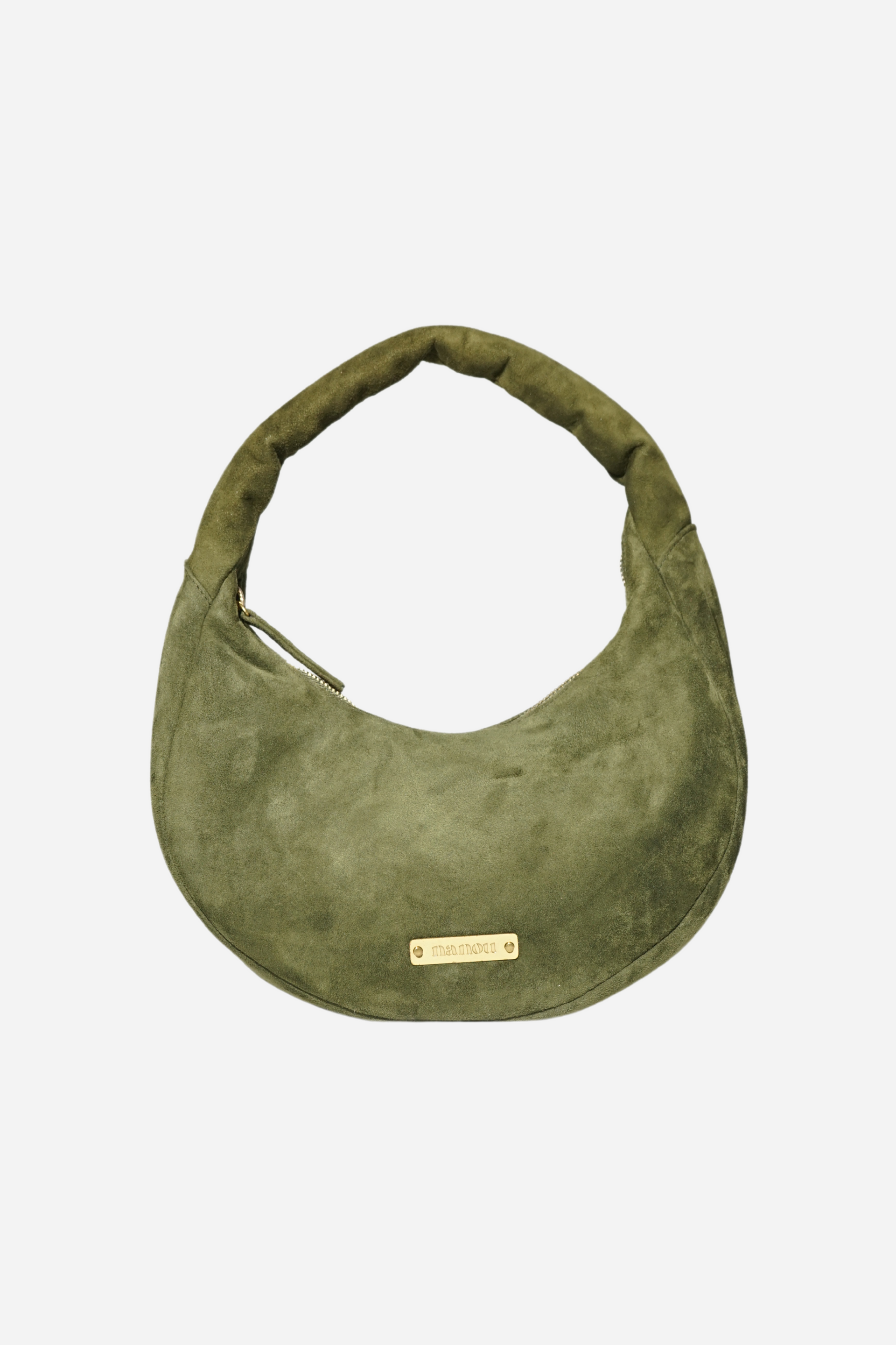 The Circle bag Small Suede- Olive