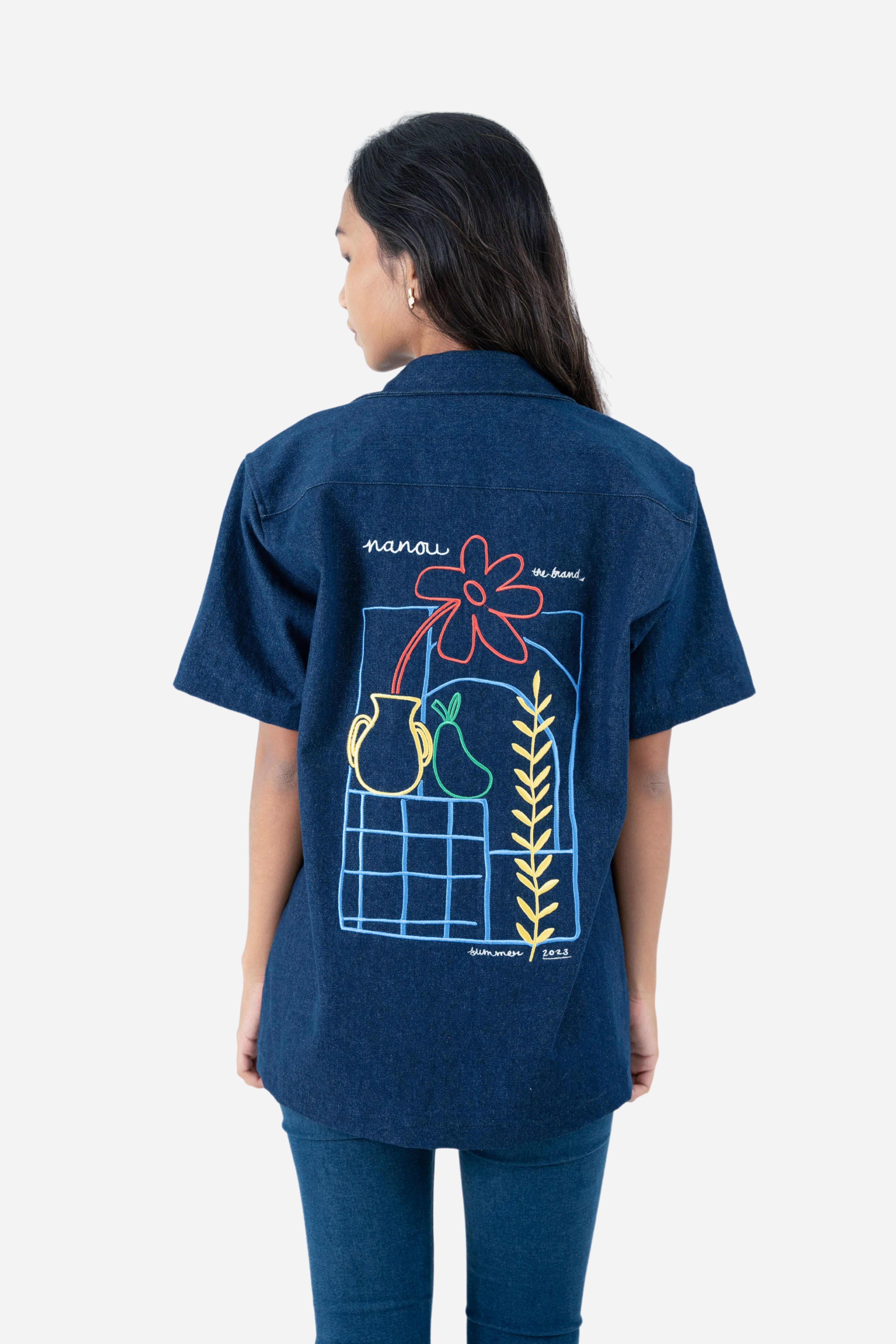 Flower Colette shirt Denim