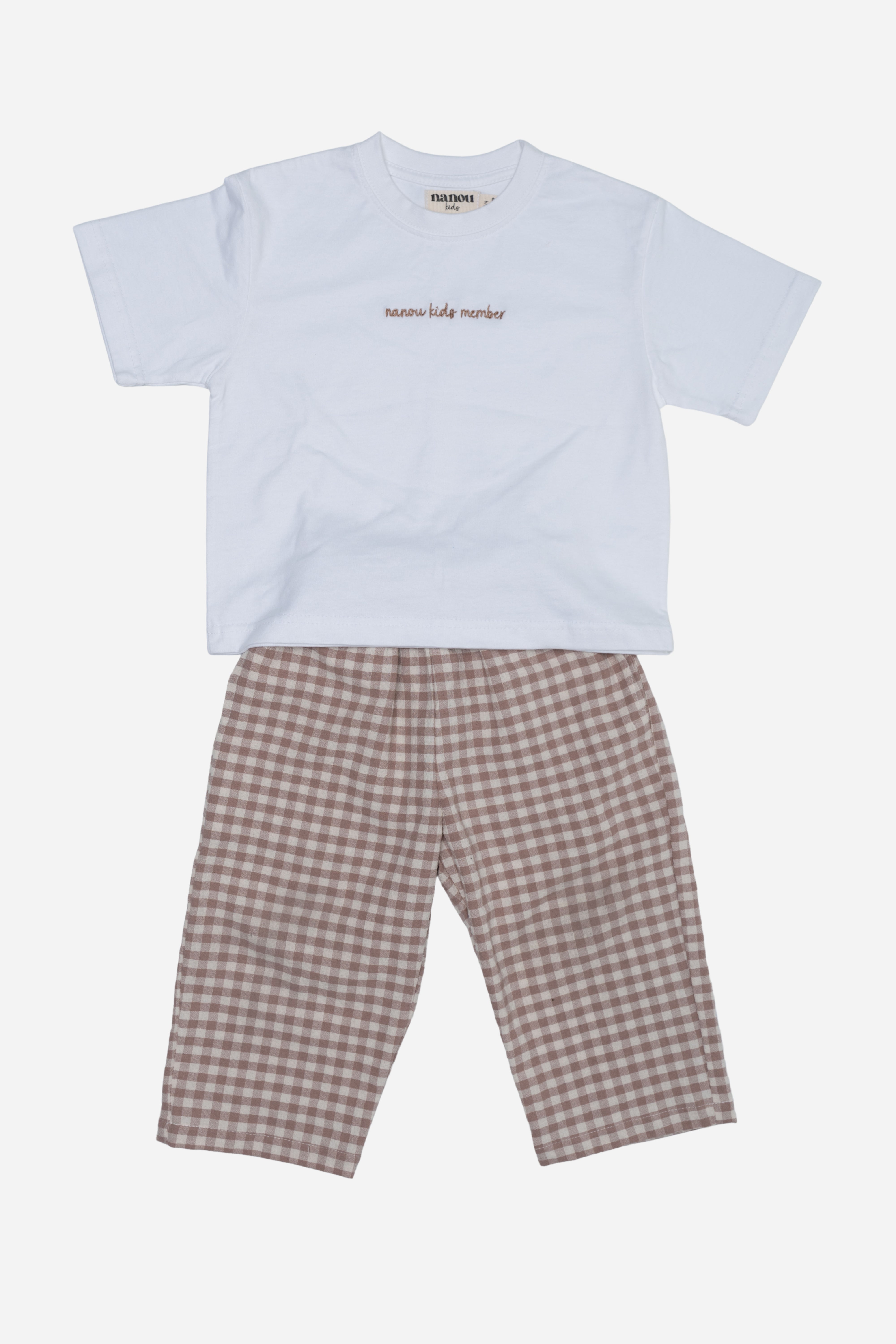 Pantalon Vichy - Beige