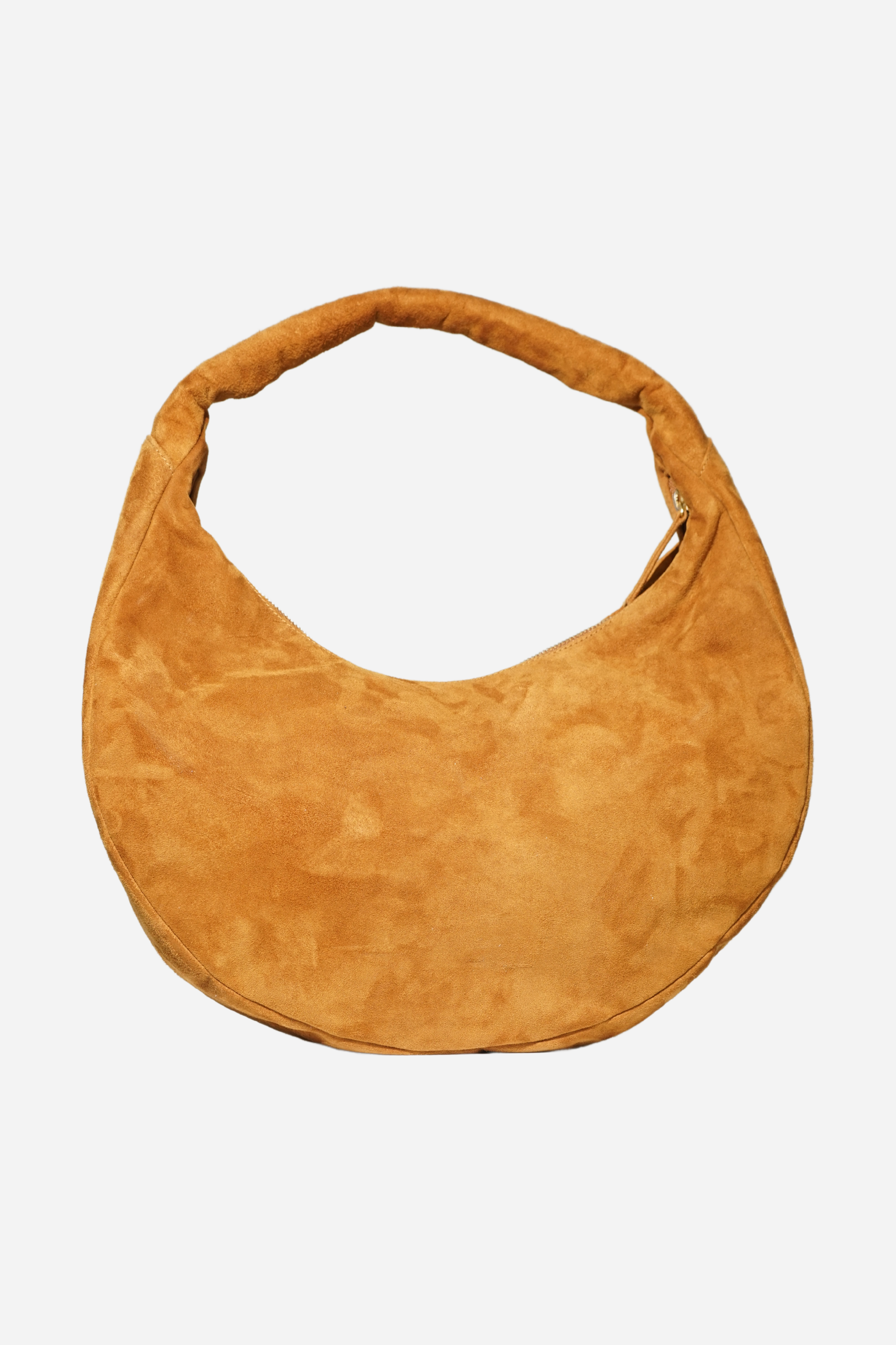 The Circle bag Medium Suede- Camel