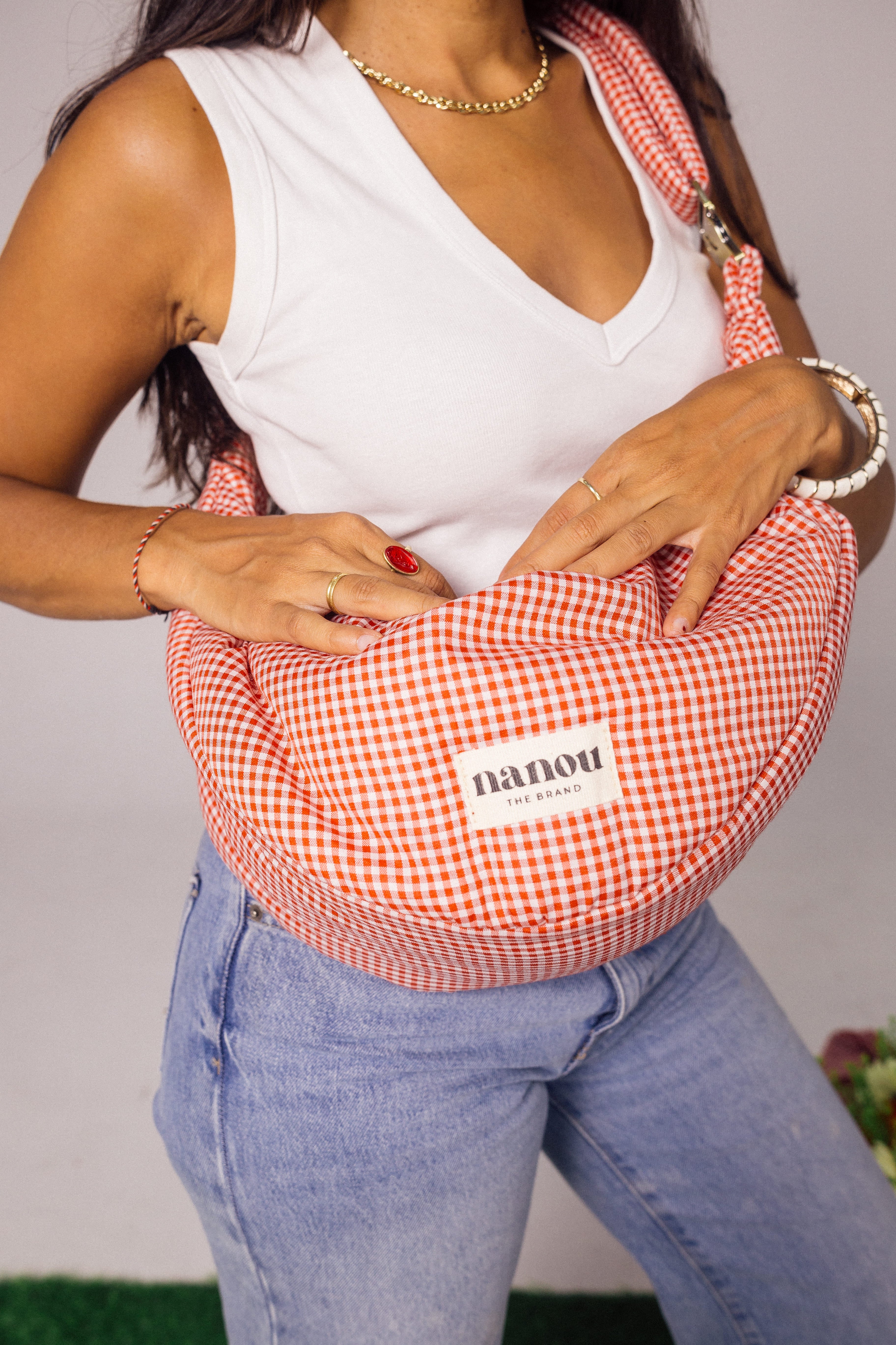 Gabriel Banana bag Vichy- Red