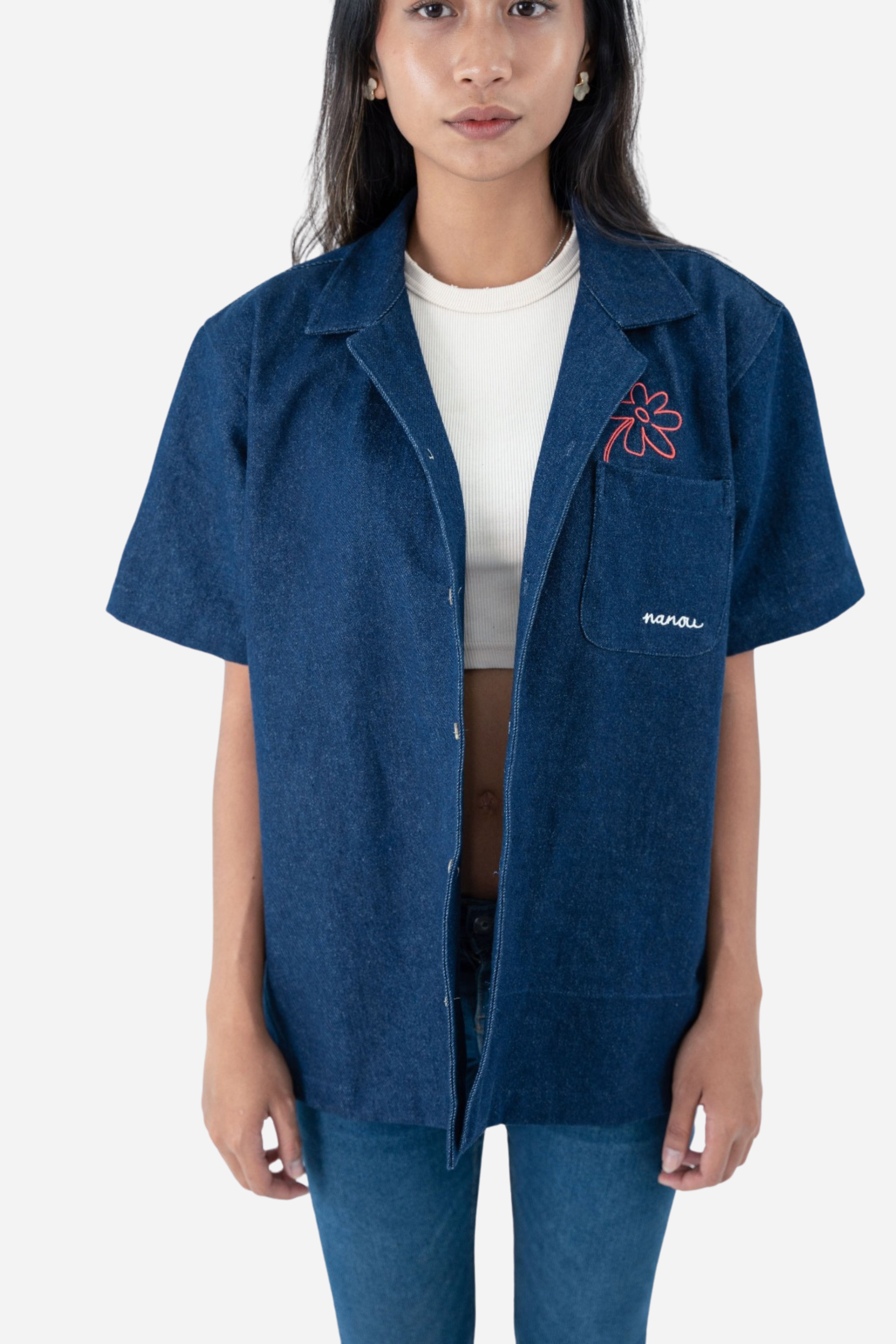 Flower Colette shirt Denim
